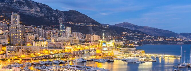 Trip Rooms Reiseland Monaco - Genießen Sie die Fahrt Ihres Lebens am Steuer eines feurigen Lamborghini oder rassigen Ferrari. Starten Sie Ihre Spritztour in Monaco und lassen Sie das Fürstentum unter den vielen bewundernden Blicken der Passanten hinter sich. Cruisen Sie auf den wunderschönen Küstenstraßen der Côte d’Azur und den herrlichen Panoramastraßen über und um Monaco. Erleben Sie die unbeschreibliche Erotik dieses berauschenden Fahrgefühls, spüren Sie die Power & Kraft und das satte Brummen & Vibrieren der Motoren. Erkunden Sie als Pilot oder Co-Pilot in einem dieser legendären Supersportwagen einen Abschnitt der weltberühmten Formel-1-Rennstrecke in Monaco. Nehmen Sie als Erinnerung an diese Challenge ein persönliches Video oder Zertifikat mit nach Hause. Die beliebtesten Orte für Ferien in Monaco, locken mit besten Angebote für Hotels und Ferienunterkünfte mit Werbeaktionen, Rabatten, Sonderangebote für Monaco Urlaub buchen.